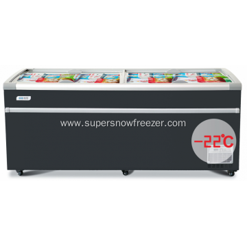Cheap ice cream deep display freezer showcase